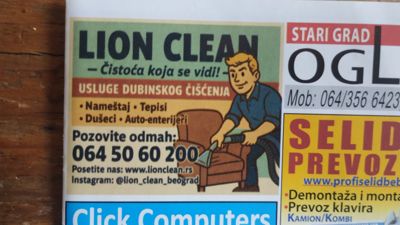 Dubinsko pranje Lion clean