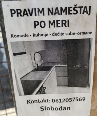Pravim namestaj po meri